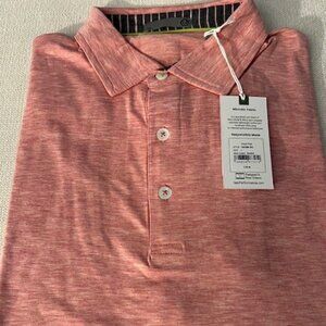 NWT Tasc Performance Cloud Polo Rose Quartz Heather